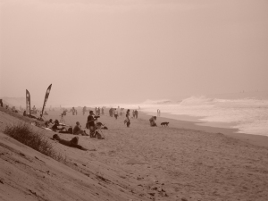 La plage du VVF Capbreton le jour du Royal Barrique - photo par Estim